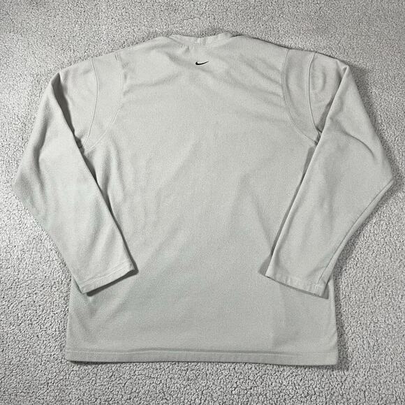Nike Sweatshirt Mens XL Gray Fleece Crewneck Center Swoosh Y2K Vintage - Picture 3 of 16